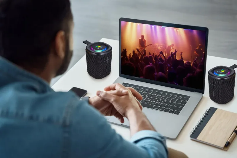 Koozie® Aqua Glow Water-Resistant Bluetooth® Speaker — view 3