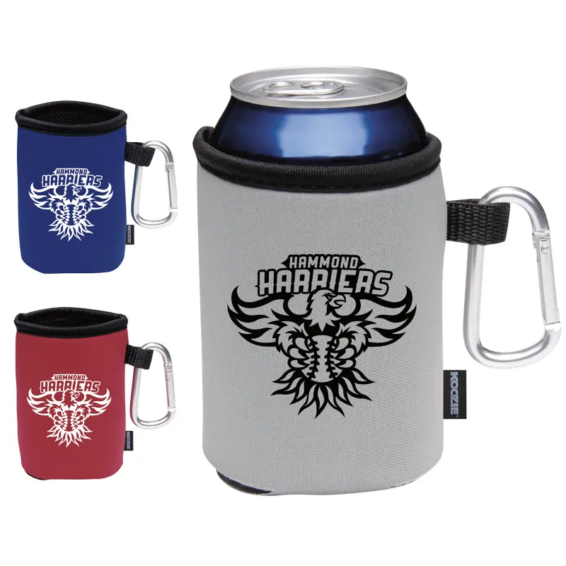 Custom Koozie® Collapsible Can Kooler with Carabiner