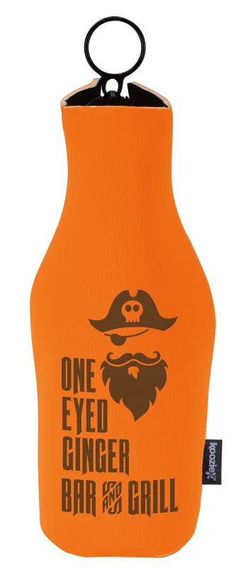 Custom Koozie® Neoprene Zip-Up Bottle Kooler — view 2