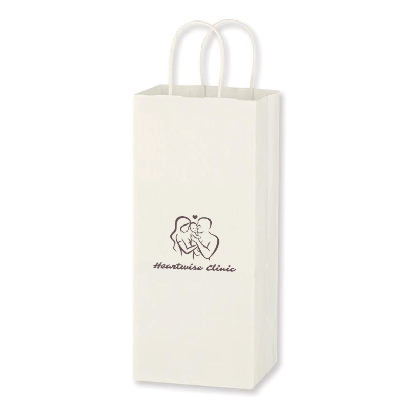 Kraft Paper White Wine Bag - 5.25" x 13"