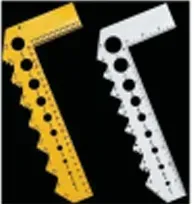 Imprinted L Gauge Metric (Yellow)