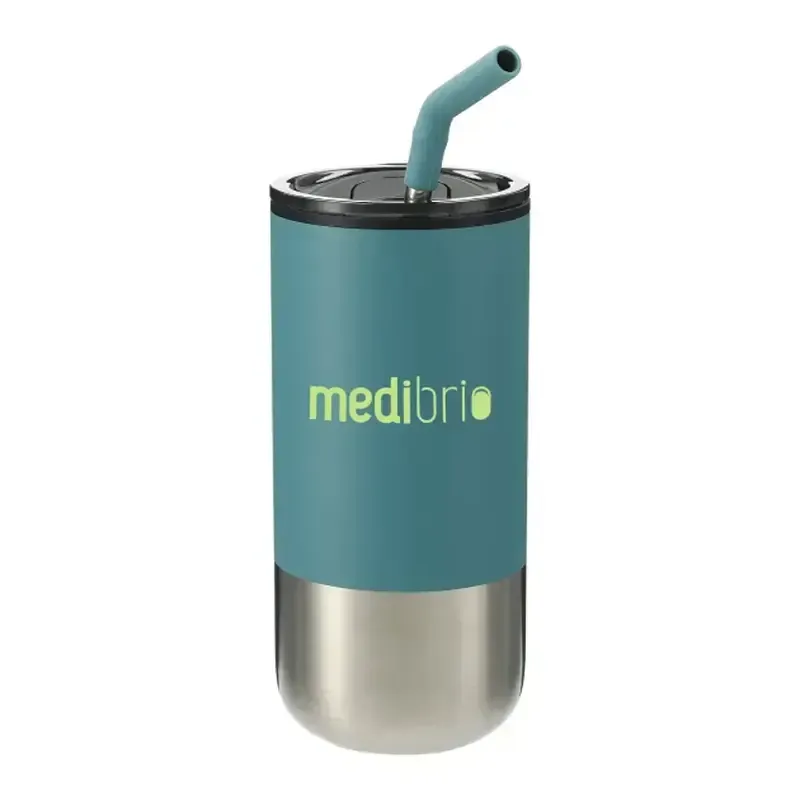 Custom Branded Lagom Insulated Tumbler with Straw - 16oz