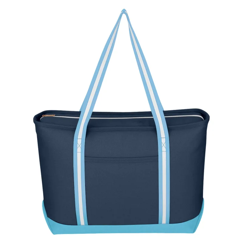 Large Cotton Canvas Admiral Tote Bag — view 6