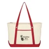 Large Cotton Canvas Sailing Tote Bag — view 4