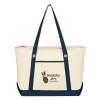 Large Cotton Canvas Sailing Tote Bag — view 3