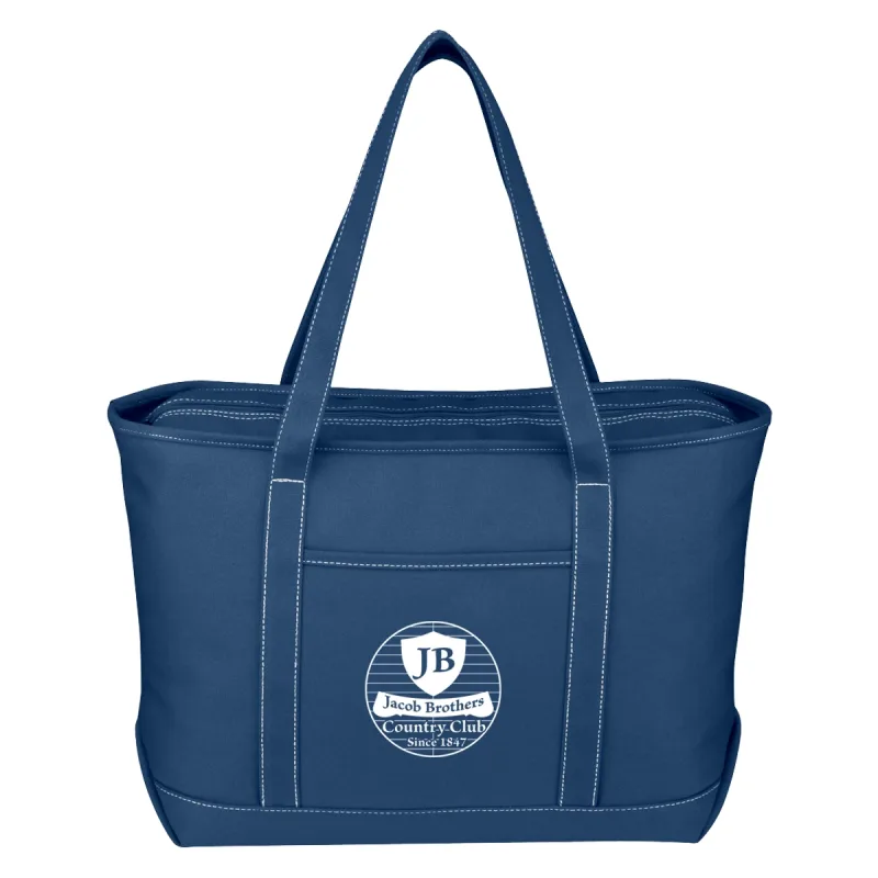 Large Cotton Canvas Yacht Tote Bag — view 4