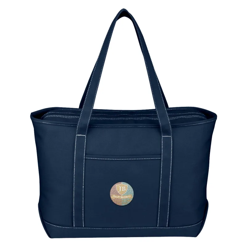 Large Cotton Canvas Yacht Tote Bag — view 7