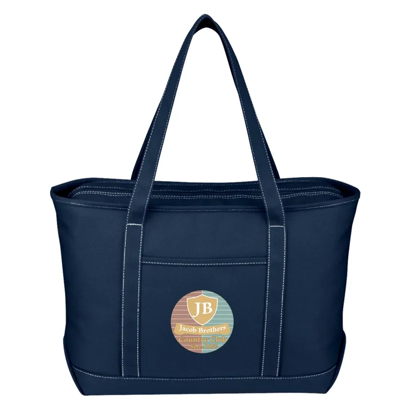 Large Cotton Canvas Yacht Tote Bag — view 8