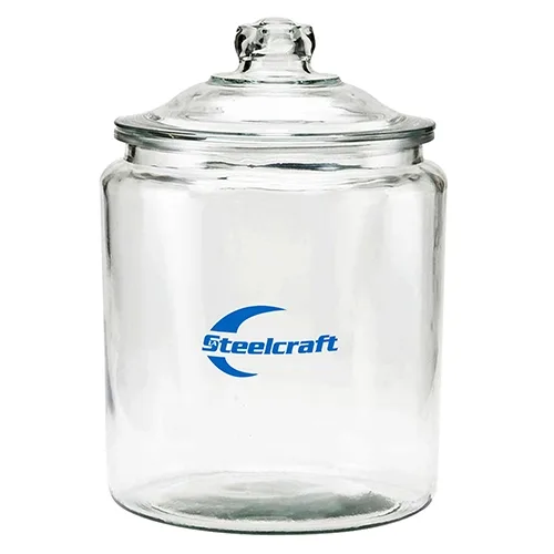 Large Half Gallon Glass Jar - Clear Glass — view 2