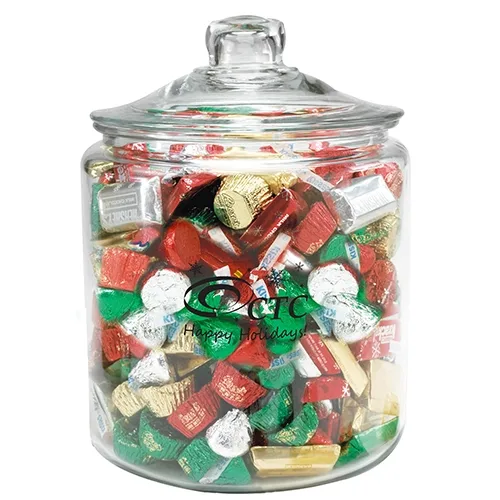 Large Half Gallon Glass Jar - Clear Glass — view 4