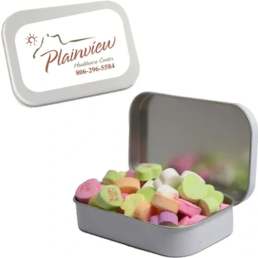 Large Mint Tin with Conversation Hearts — view 2