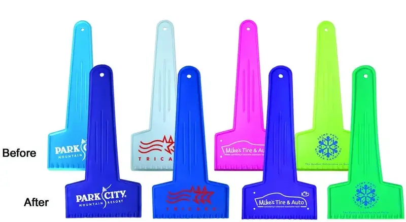 Color-Changing Mood Ice Scraper with Custom Logo - PPI