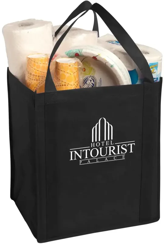 Custom Non-Woven Grocery Tote - Large Size — view 12