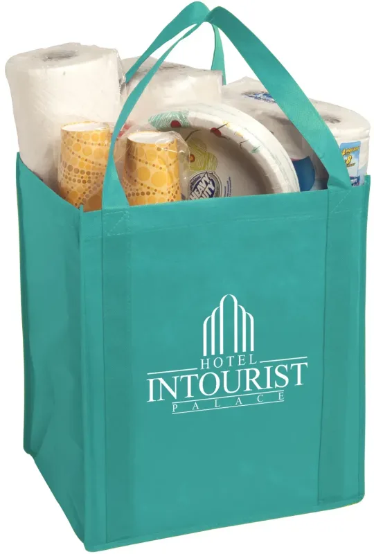 Custom Non-Woven Grocery Tote - Large Size — view 5