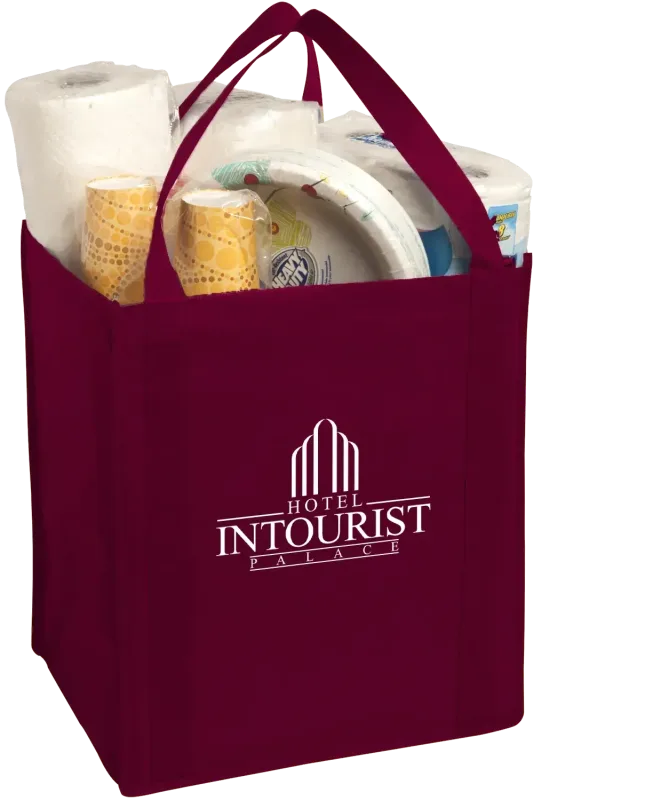 Custom Non-Woven Grocery Tote - Large Size — view 6