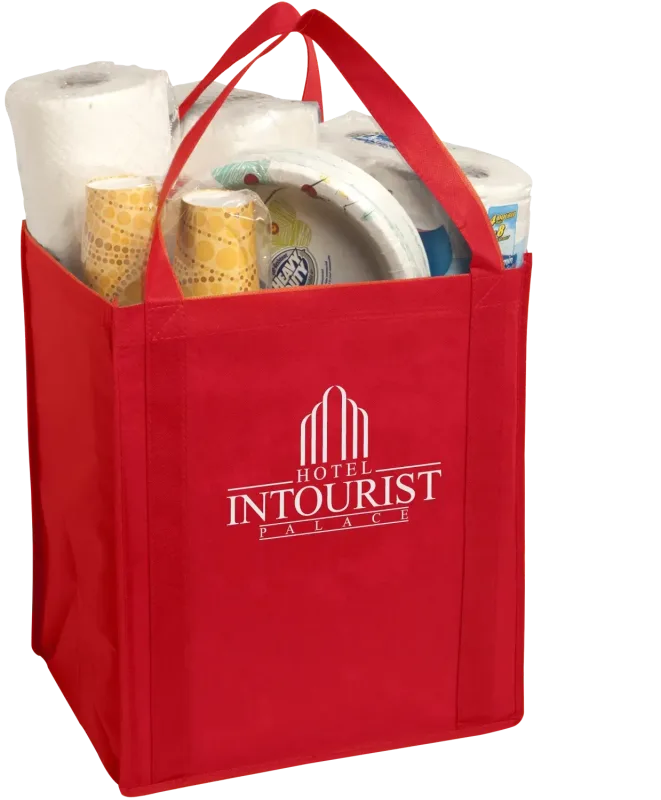 Custom Non-Woven Grocery Tote - Large Size — view 7