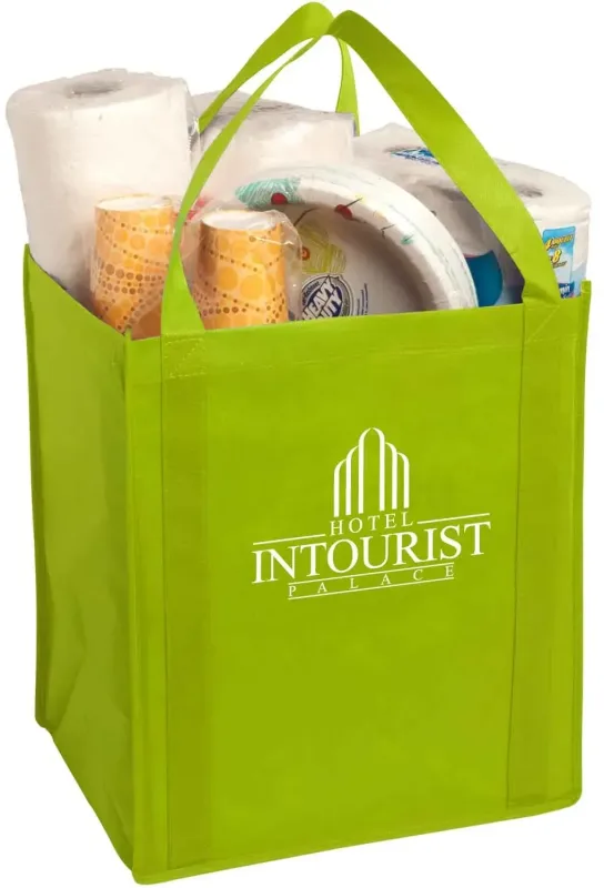 Custom Non-Woven Grocery Tote - Large Size — view 8