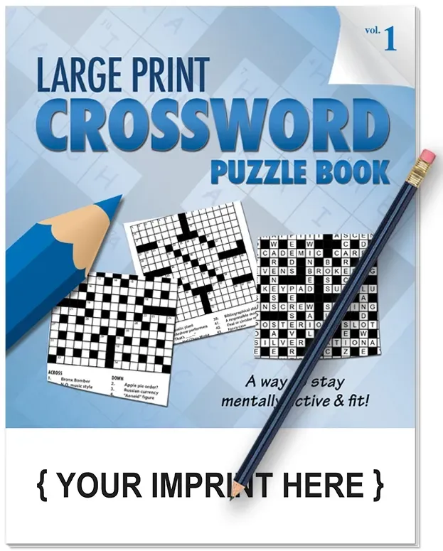 Large Print Crossword Puzzle Book - Volume 1