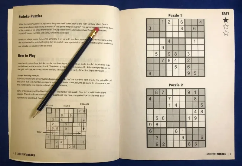 LARGE PRINT Sudoku Puzzle Pack Set - Volume 2 — view 2
