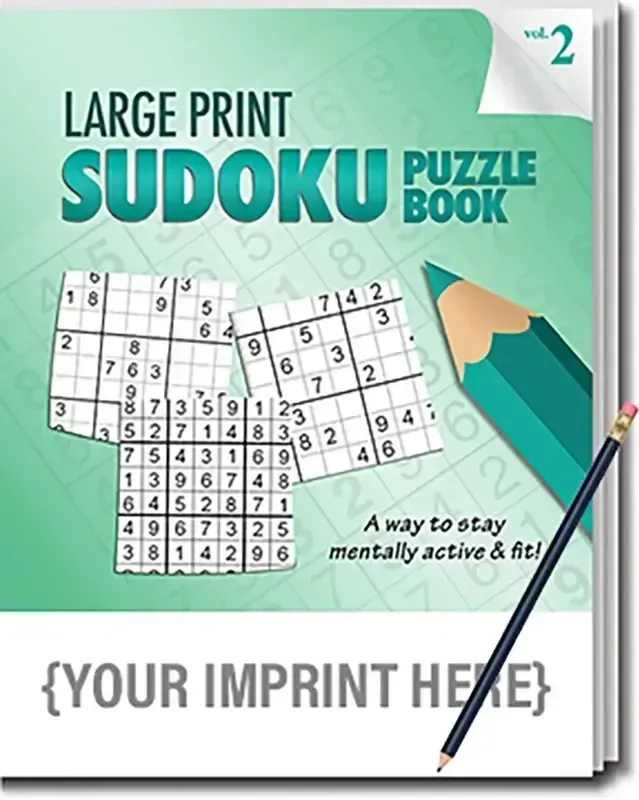 LARGE PRINT Sudoku Puzzle Pack Set - Volume 2