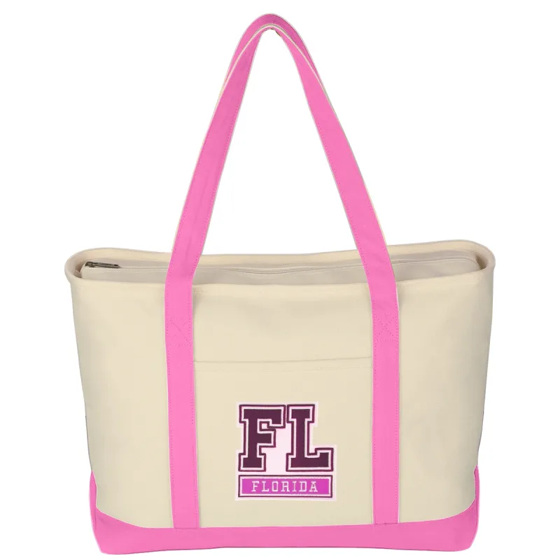 Large Starboard Cotton Canvas Tote Bag With Tackle Twill Patch — view 10