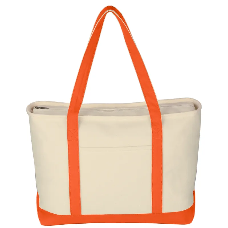 Large Starboard Cotton Canvas Tote Bag With Tackle Twill Patch — view 12