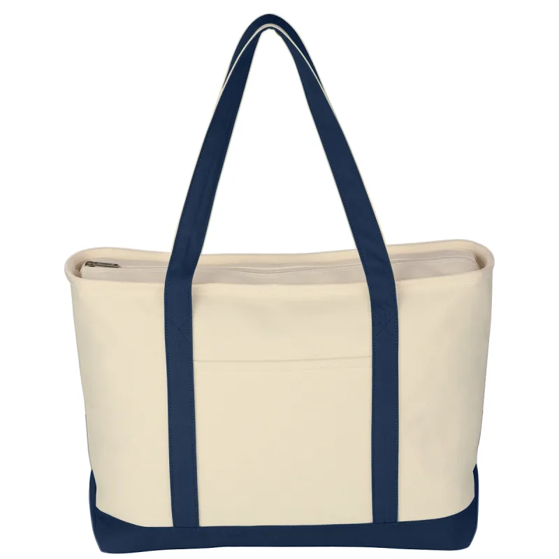 Large Starboard Cotton Canvas Tote Bag With Tackle Twill Patch — view 14