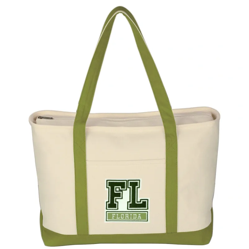 Large Starboard Cotton Canvas Tote Bag With Tackle Twill Patch — view 15