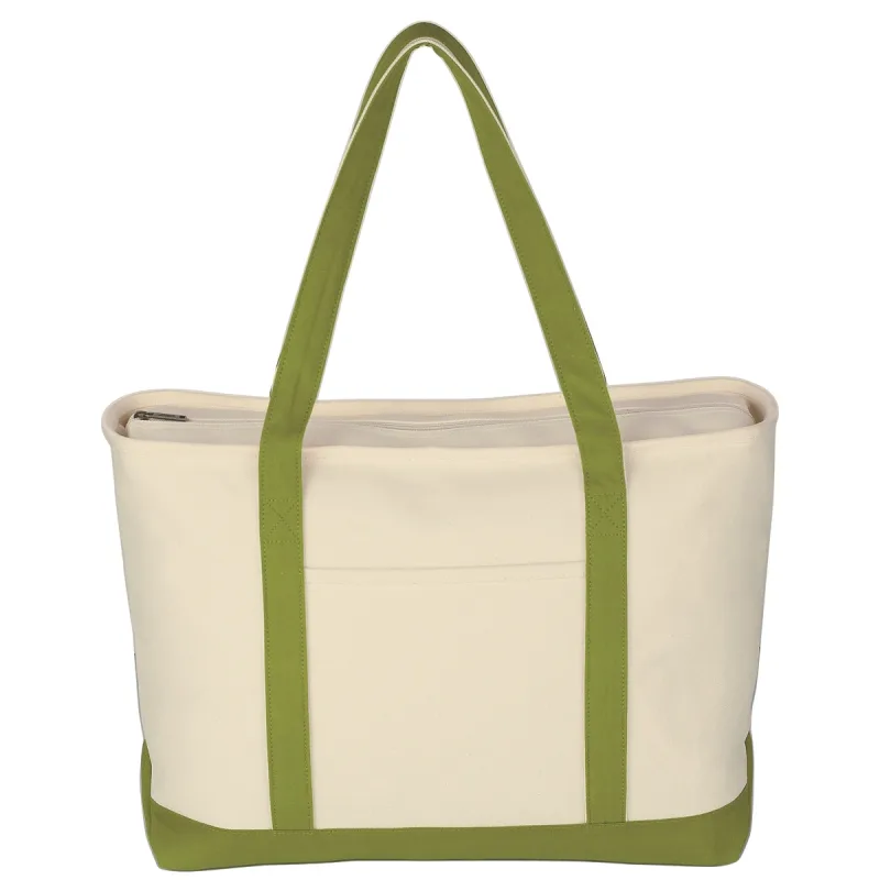 Large Starboard Cotton Canvas Tote Bag With Tackle Twill Patch — view 16