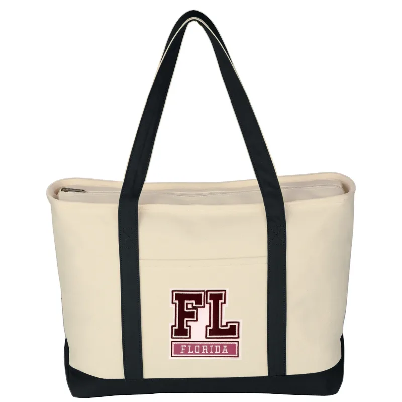 Large Starboard Cotton Canvas Tote Bag With Tackle Twill Patch — view 19