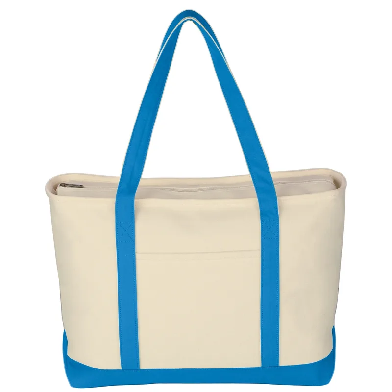 Large Starboard Cotton Canvas Tote Bag With Tackle Twill Patch — view 2