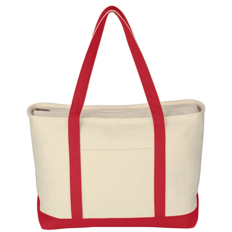 Large Starboard Cotton Canvas Tote Bag With Tackle Twill Patch — view 7