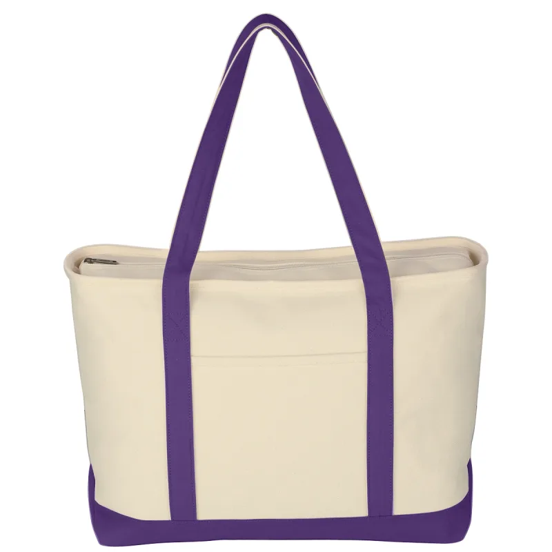 Large Starboard Cotton Canvas Tote Bag With Tackle Twill Patch — view 9
