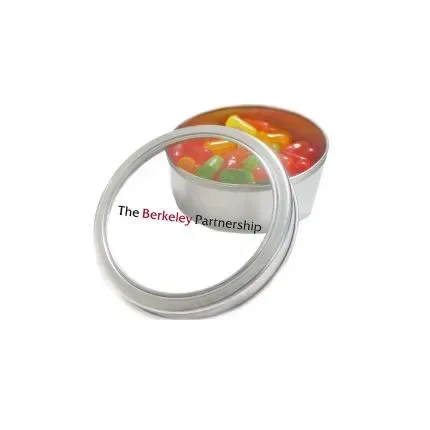 Large Top View Tin - Imprinted Chocolate Buttons — view 10