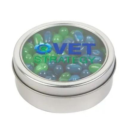 Large Top View Tin - Imprinted Chocolate Buttons — view 6