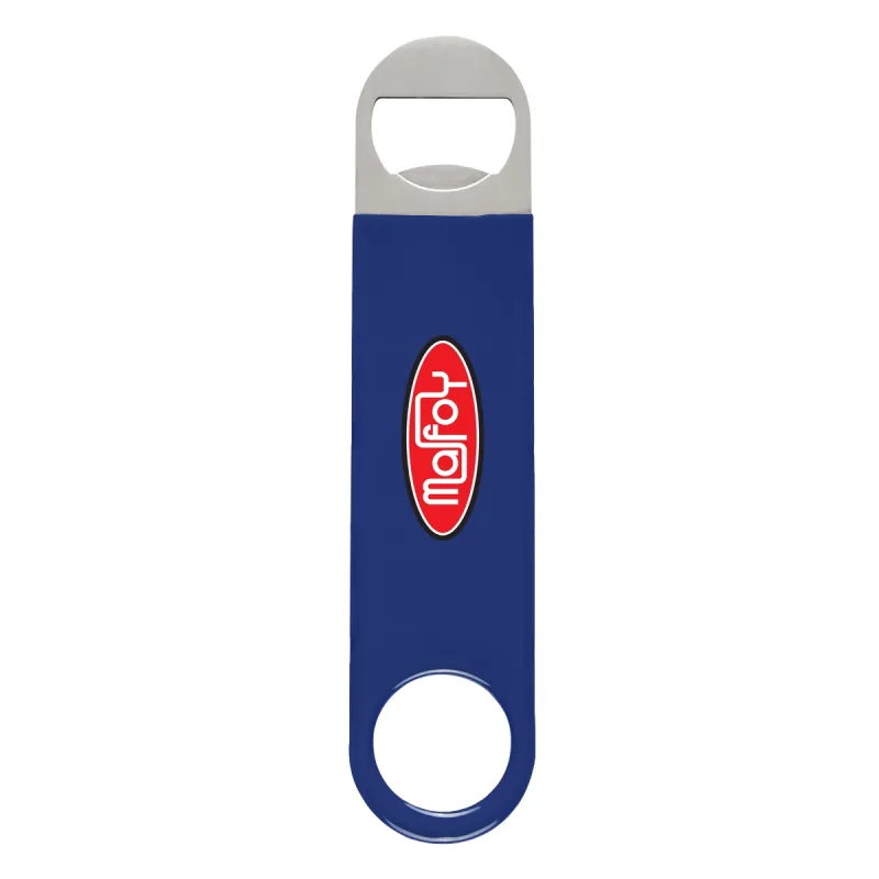 Large Vinyl Coated Stainless Steel Bottle Opener — view 2