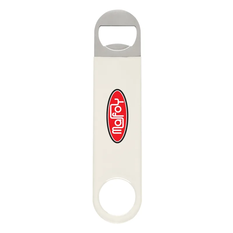 Large Vinyl Coated Stainless Steel Bottle Opener — view 4