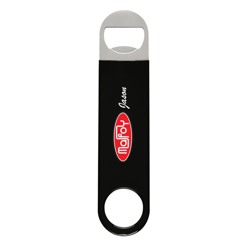 Large Vinyl Coated Stainless Steel Bottle Opener — view 5