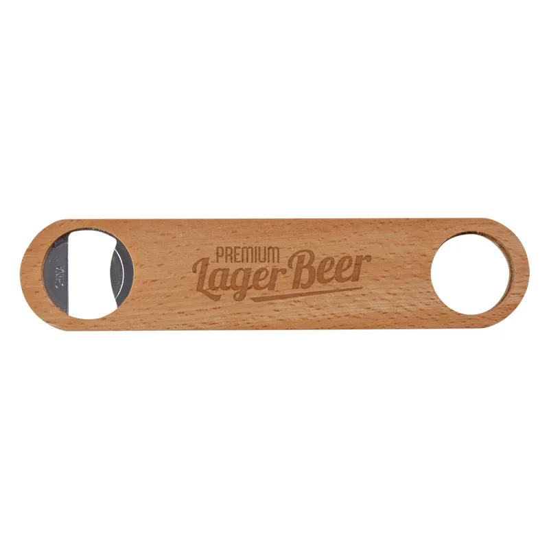 Custom Large Wood Bottle Opener — view 3