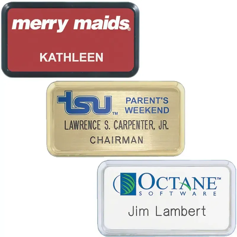 Las Vegas Plastic Name Badge (Standard Size 1-13/16" x 3-5/16"