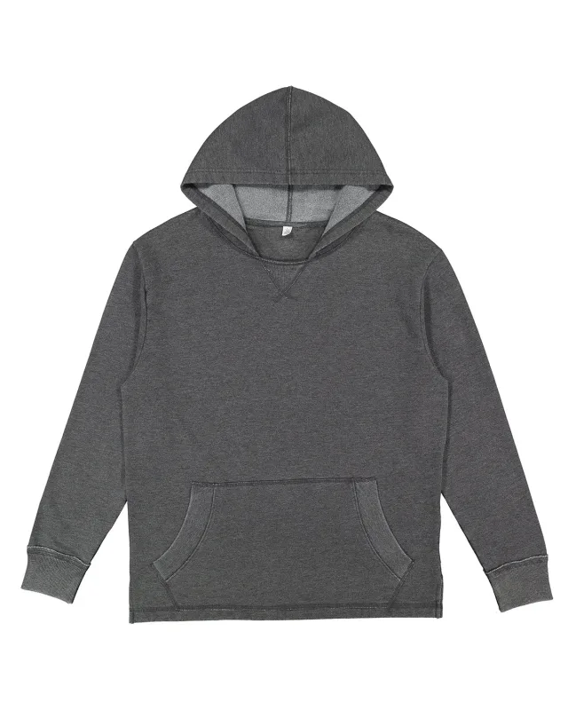 LAT Adult Vintage Wash Fleece Hooded Sweatshirt — view 6