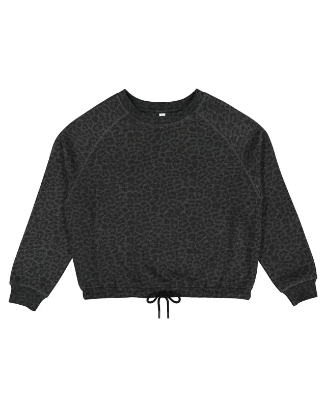 LAT Ladies' Boxy Cropped Fleece Sweatshirt — view 12