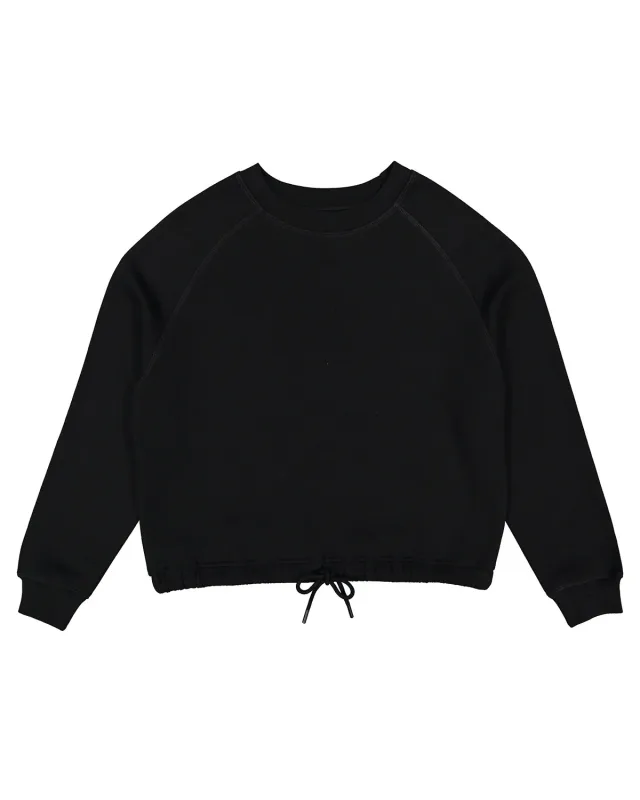 LAT Ladies' Boxy Cropped Fleece Sweatshirt — view 4