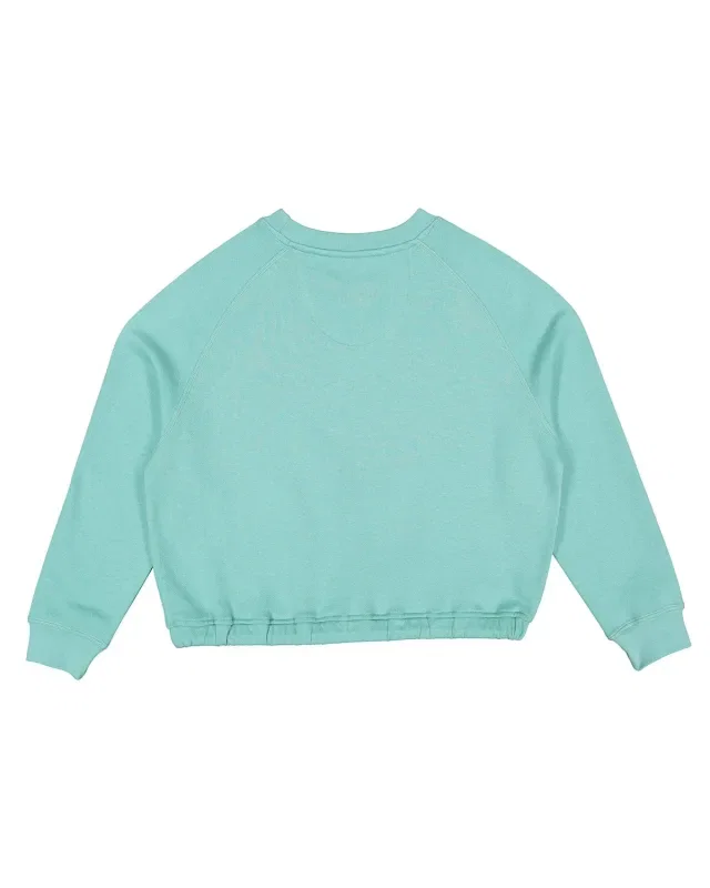 LAT Ladies' Boxy Cropped Fleece Sweatshirt — view 9
