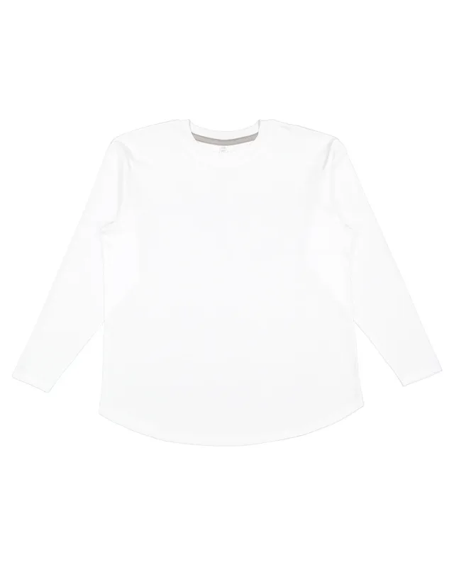LAT Ladies' Relaxed  Long Sleeve T-Shirt — view 2