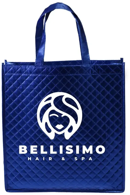 Reflective Metallic Non-Woven Tote (1 Color Imprint) — view 3