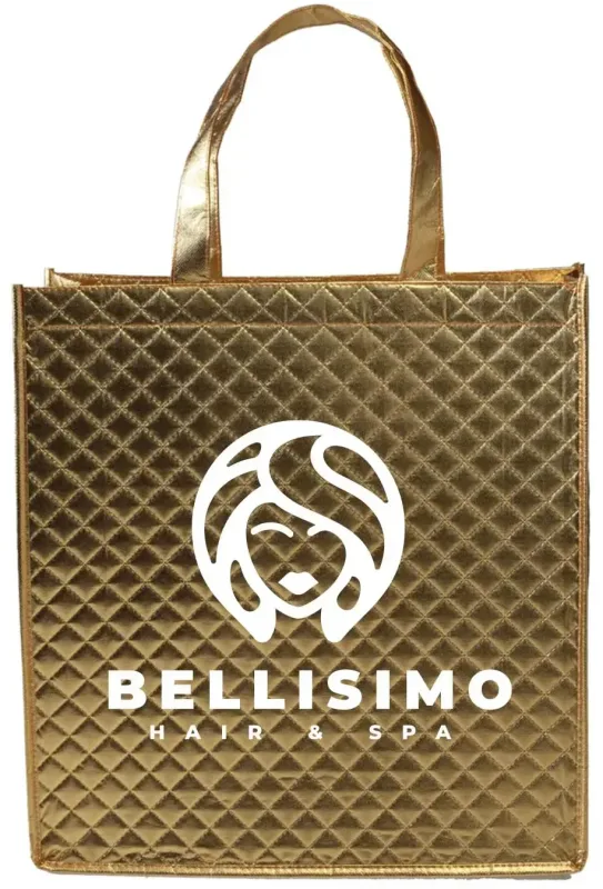 Reflective Metallic Non-Woven Tote (1 Color Imprint) — view 4
