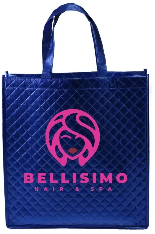 Personalized Metallic Tote Bags (2 Color Imprint)