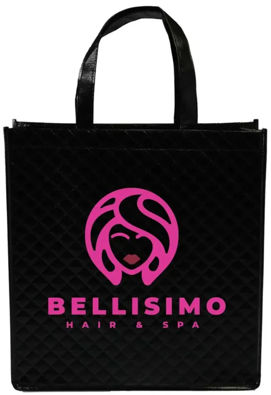 Personalized Metallic Tote Bags (2 Color Imprint) — view 3