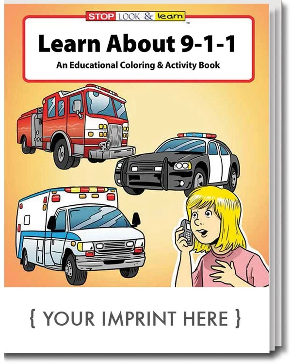 Learn About 9-1-1 Coloring Book